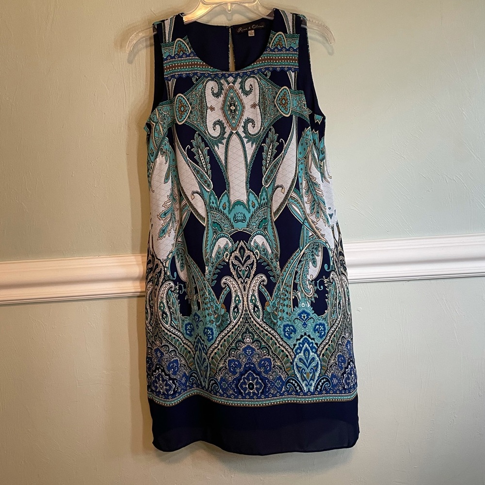 Rose & Olive paisley blue dress